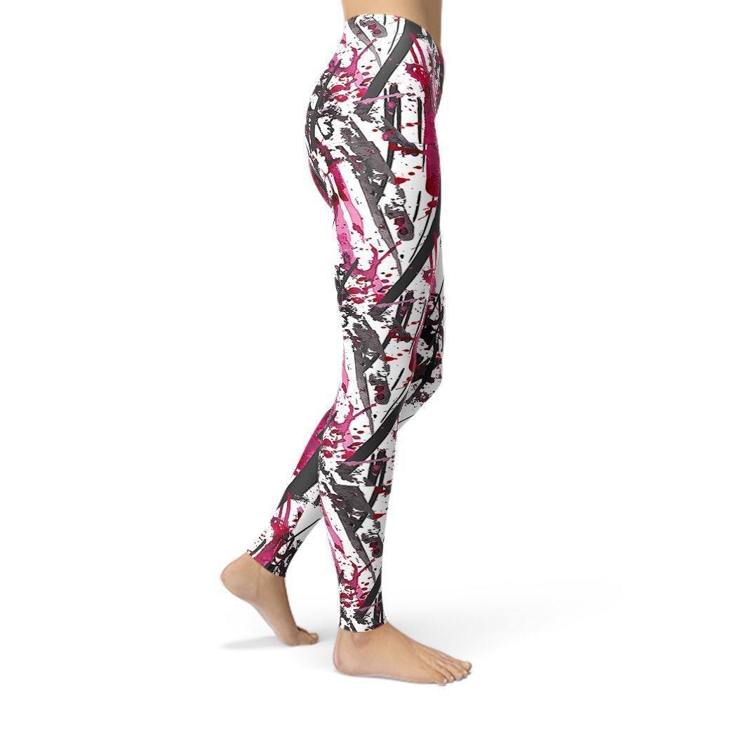 Jean Pink Charcoal Marker Leggings