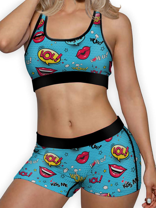 Pop Art Lips Boy Short